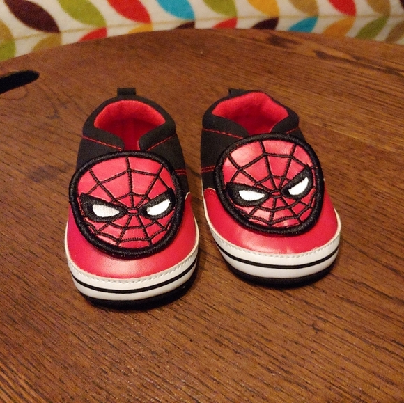 Marvel Spiderman Baby Slip On Crib Shoes Size 9-12 months NEW - Picture 5 of 7